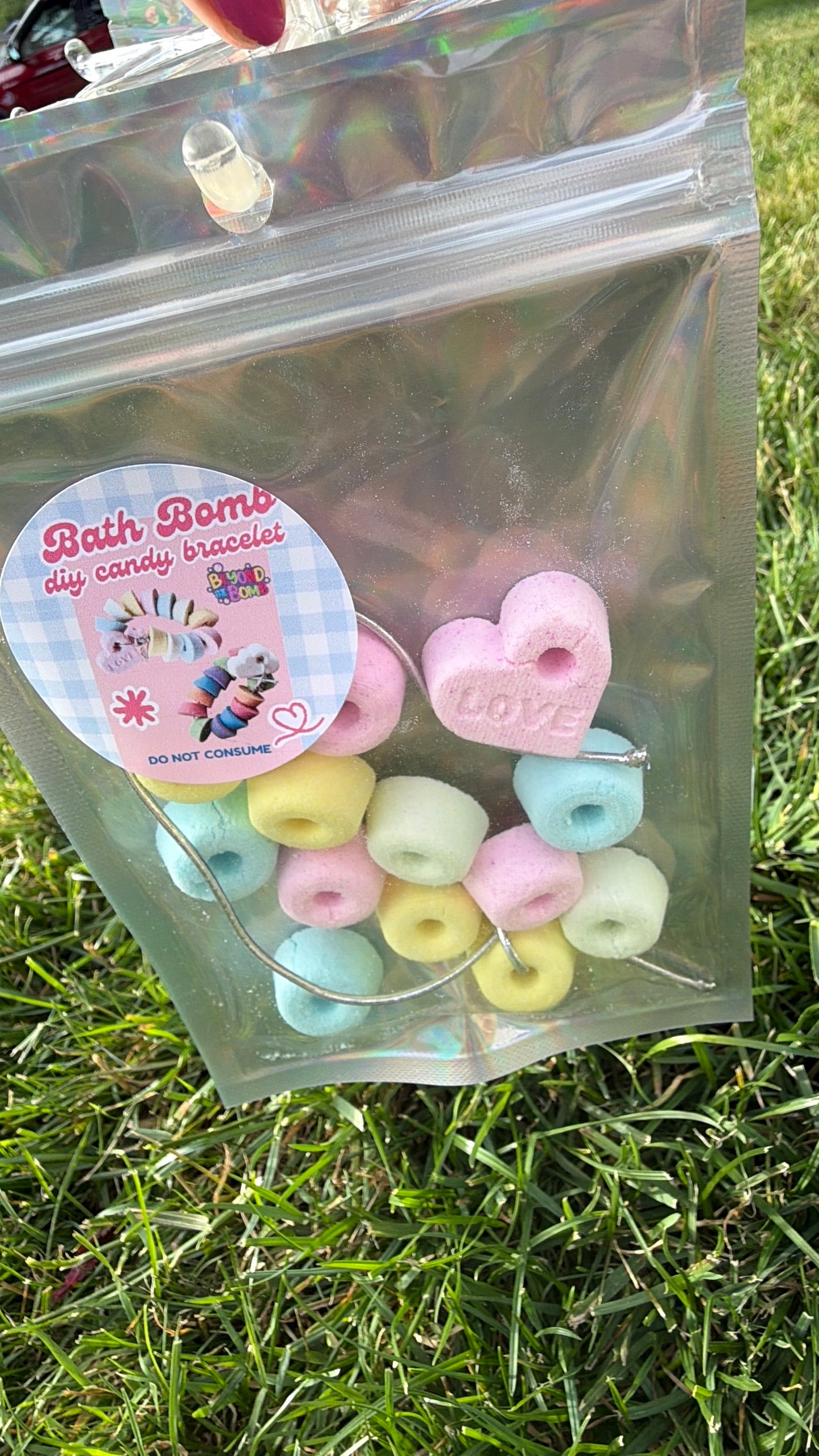 DIY Bath Bomb Candy Bracelet