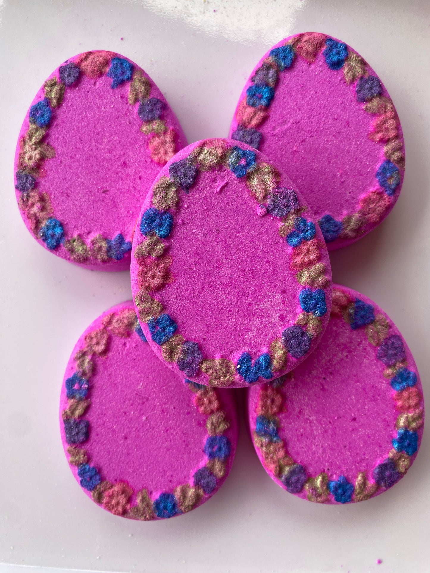 Pink floral egg