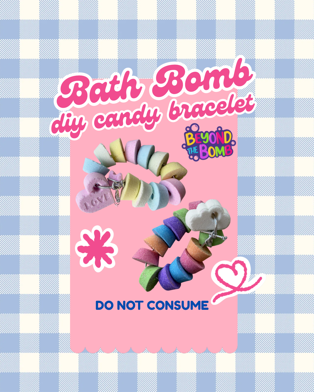 DIY Bath Bomb Candy Bracelet