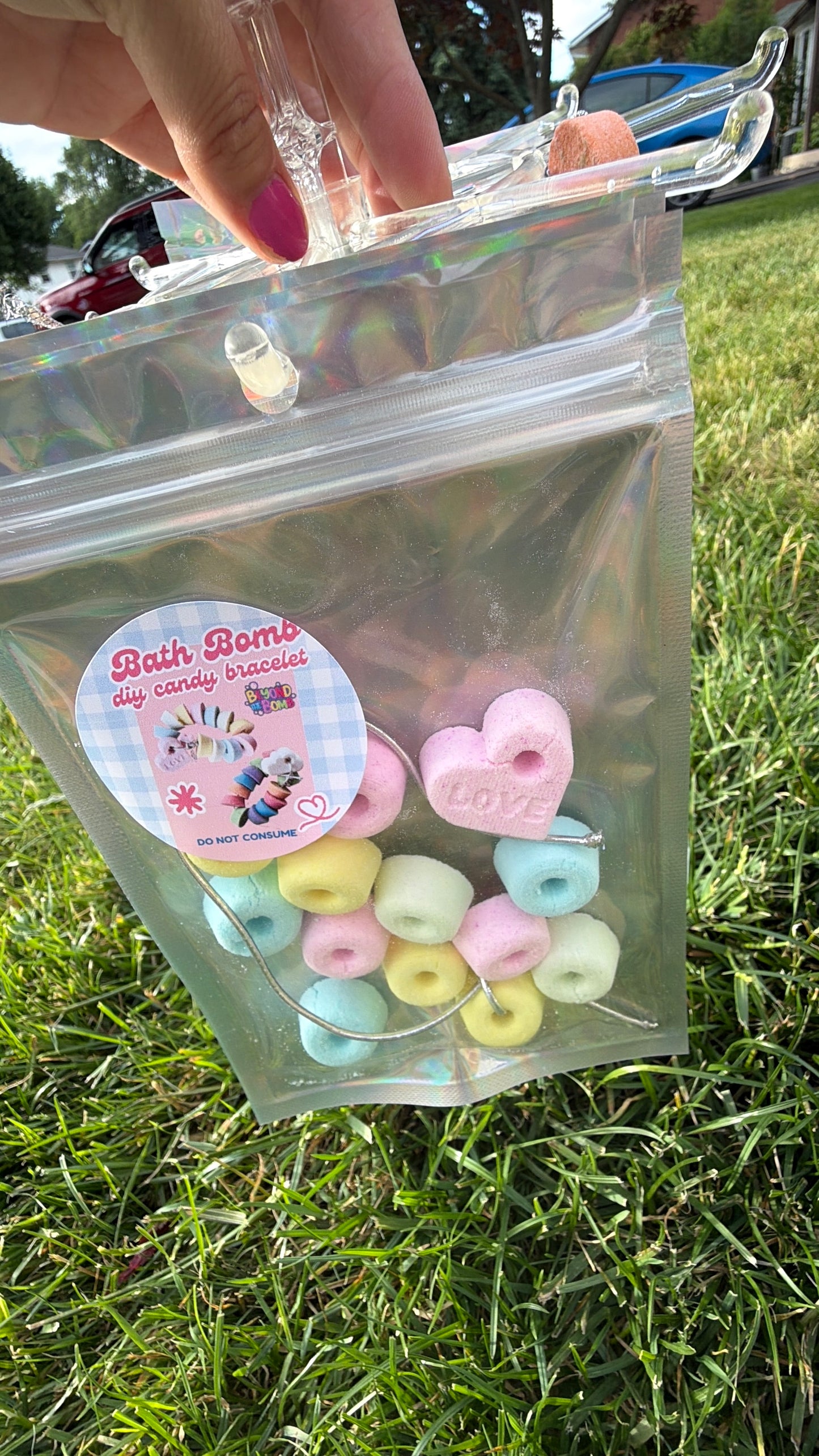 DIY Bath Bomb Candy Bracelet
