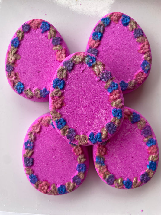 Pink floral egg